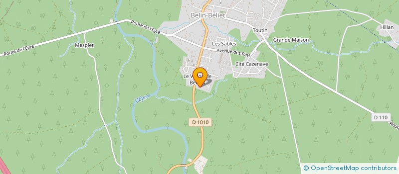 localisation de l'entreprise NOLOU RENO  BELIN-BELIET