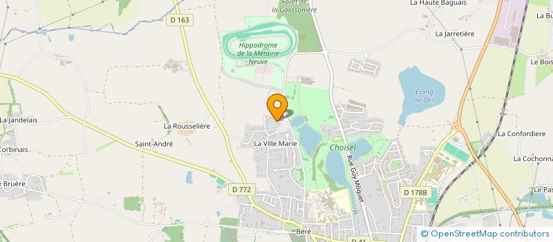 localisation de l'entreprise NOLU  CHATEAUBRIANT