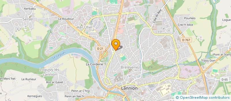 localisation de l'entreprise NOLUCANT  LANNION