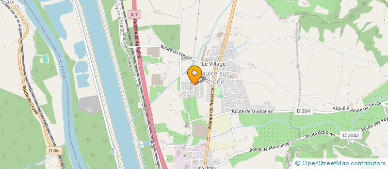 localisation de l'entreprise NOLUGA  SAULCE-SUR-RHONE