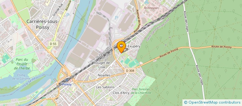 localisation de l'entreprise NOLYNA GESTION  POISSY