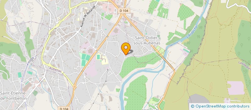localisation de l'entreprise NOLYNE à AUBENAS