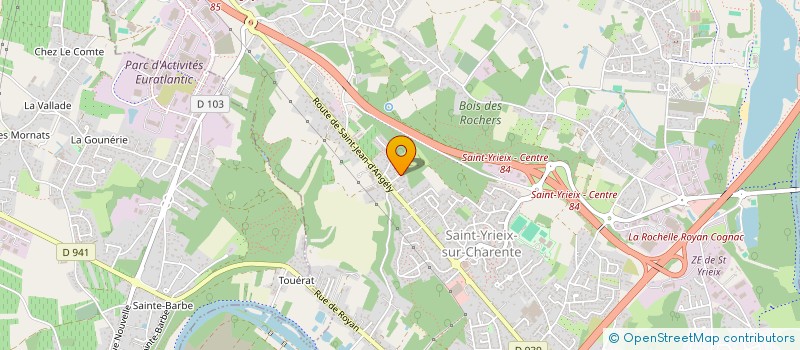 localisation de l'entreprise NOM D'UNE PATE  SAINT-YRIEIX-SUR-CHARENTE