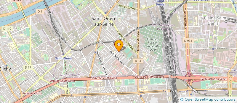 localisation de l'entreprise NOMAD à SAINT-OUEN-SUR-SEINE