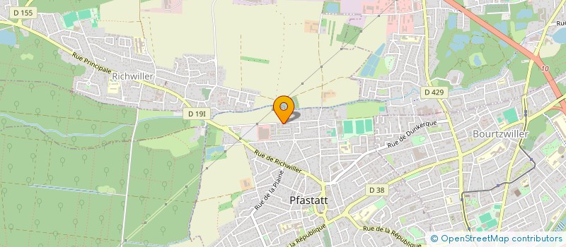 localisation de l'entreprise NOMAD  PFASTATT