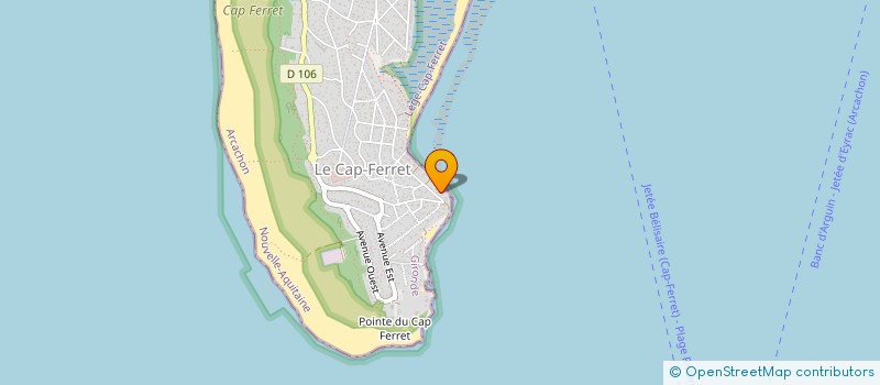 localisation de l'entreprise NOMAD BOIS à LEGE-CAP-FERRET