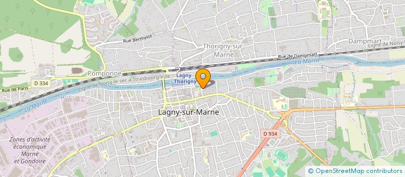 localisation de l'entreprise NOMAD COWORKING  LAGNY-SUR-MARNE