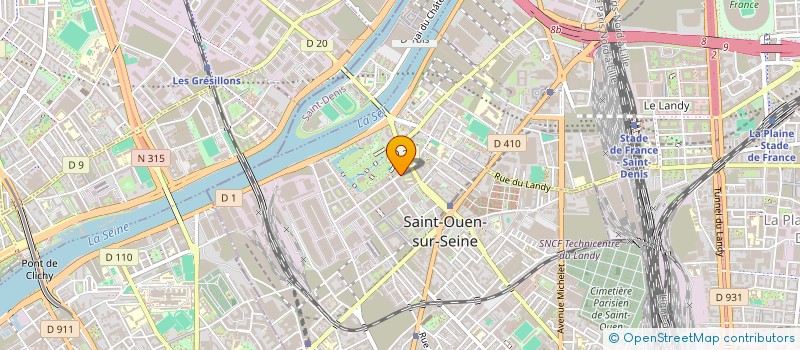 localisation de l'entreprise NOMAD DIGITAL FRANCE à SAINT-OUEN-SUR-SEINE