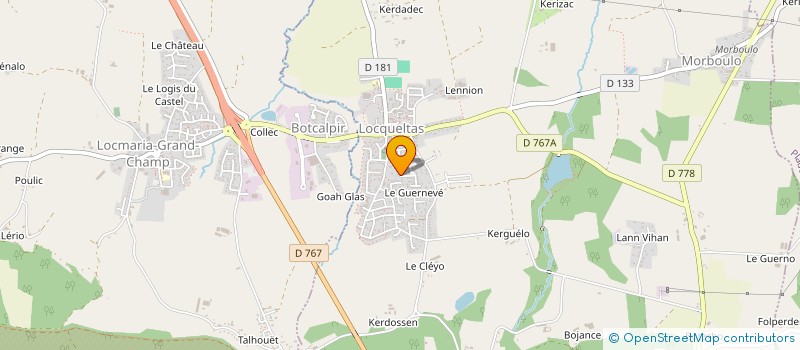 localisation de l'entreprise NOMAD'FOOD à LOCQUELTAS