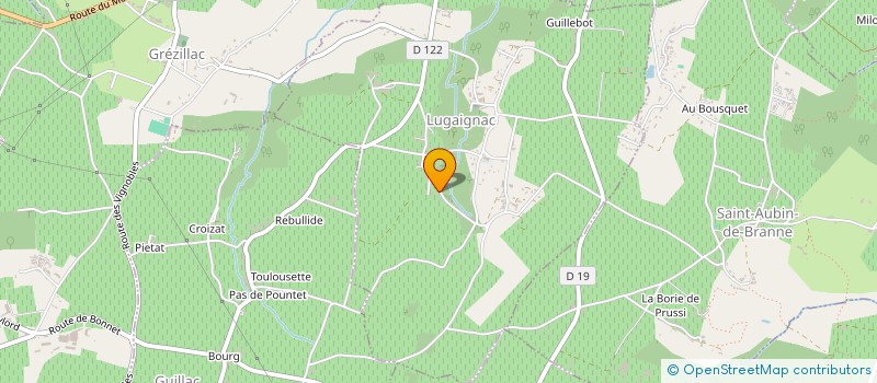 localisation de l'entreprise NOMAD'LAND  LUGAIGNAC