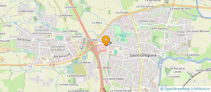 localisation de l'entreprise NOMAD RE à SAINT-GREGOIRE