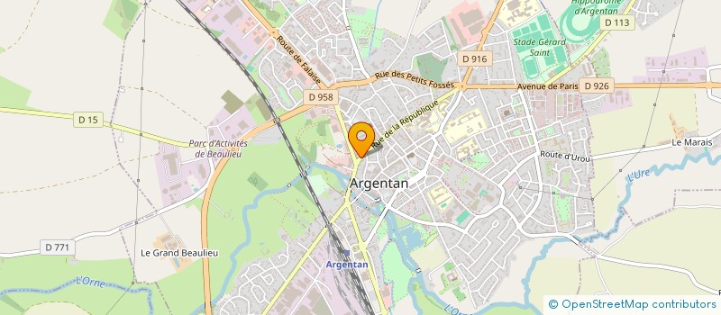 localisation de l'entreprise NOMAD'RH à ARGENTAN