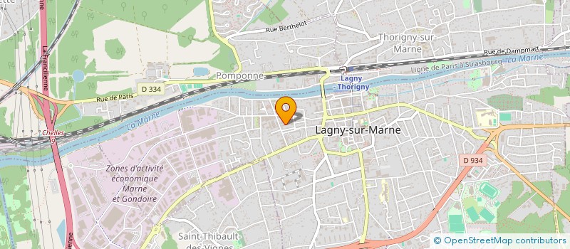 localisation de l'entreprise NOMADDCO à LAGNY-SUR-MARNE