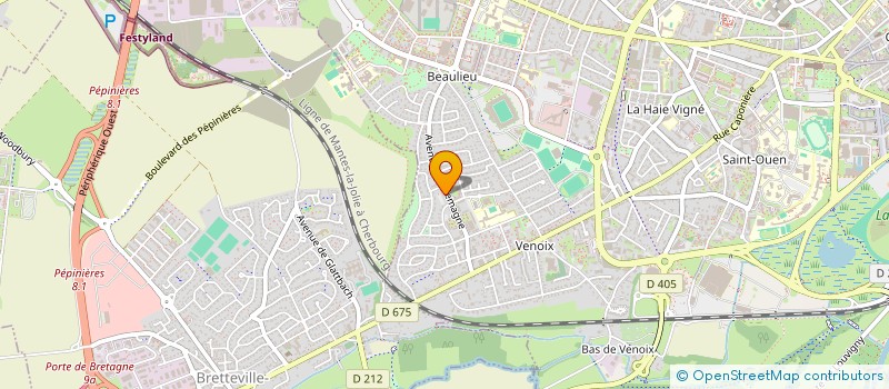localisation de l'entreprise NOMADE à CAEN