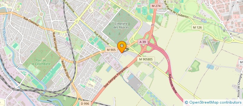 localisation de l'entreprise NOMADE à DIJON
