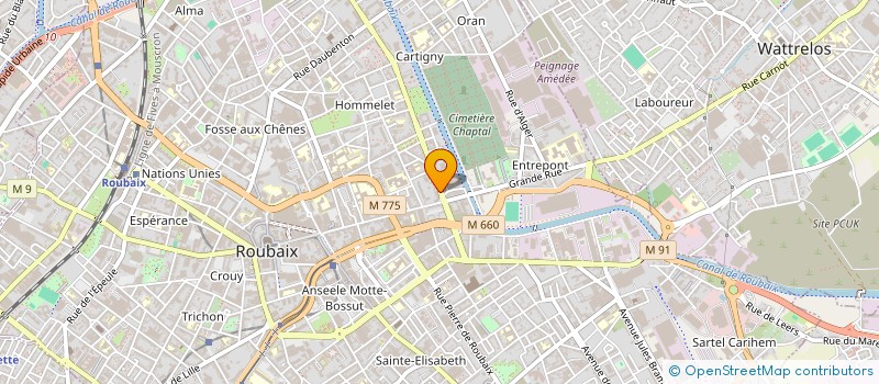 localisation de l'entreprise NOMADE  ROUBAIX