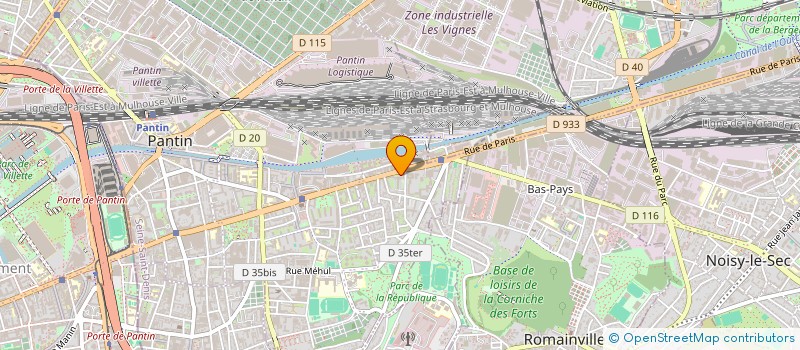 localisation de l'entreprise NOMADE à PANTIN