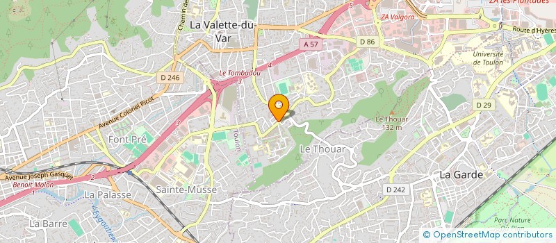 localisation de l'entreprise NOMADE à LA VALETTE-DU-VAR