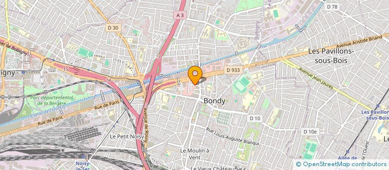 localisation de l'entreprise NOMADE FIBER  BONDY
