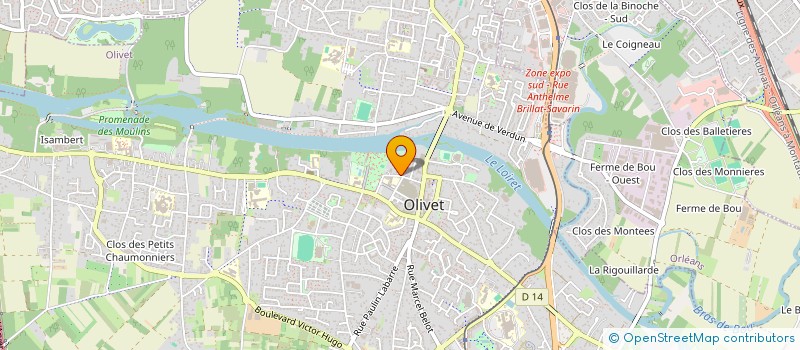 localisation de l'entreprise NOMADE-FOOD à OLIVET