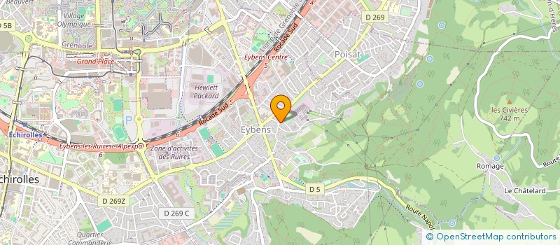 localisation de l'entreprise NOMADE S.I.  EYBENS