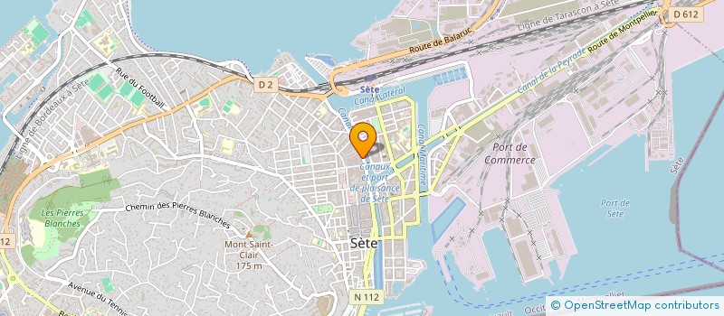 localisation de l'entreprise NOMADEUS à SETE