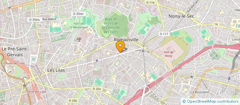 localisation de l'entreprise NOMADIC à ROMAINVILLE
