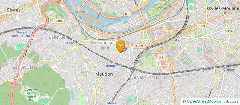 localisation de l'entreprise NOMADIS à MEUDON
