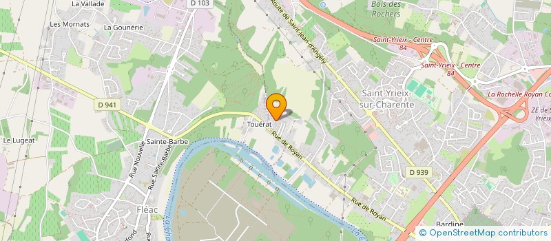 localisation de l'entreprise NOMALYS TP à SAINT-YRIEIX-SUR-CHARENTE