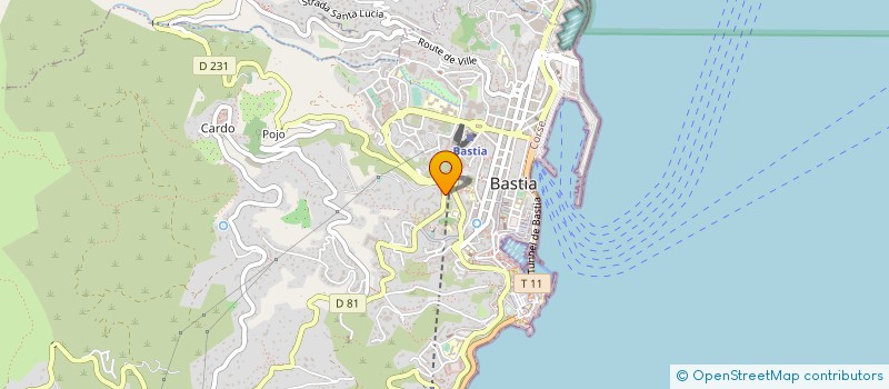localisation de l'entreprise NOMARC à BASTIA