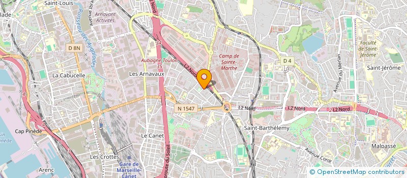 localisation de l'entreprise NOMAT BATIMENTS à MARSEILLE