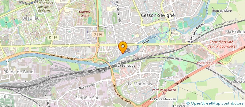 localisation de l'entreprise NOMATASHI  CESSON-SEVIGNE