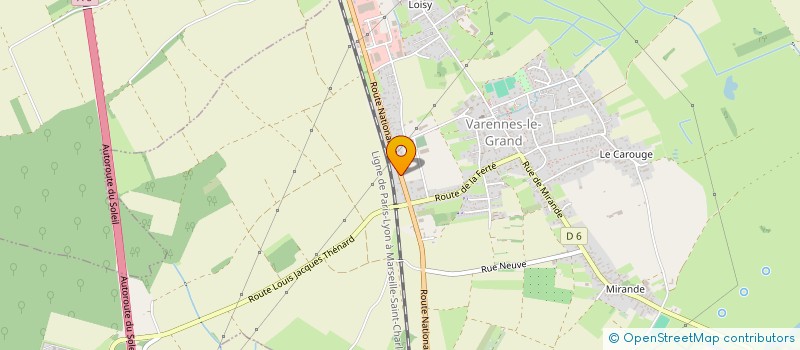 localisation de l'entreprise NOMBECO  VARENNES-LE-GRAND