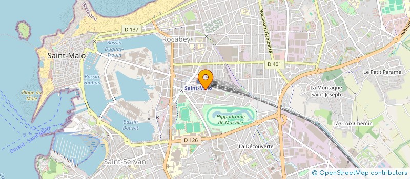 localisation de l'entreprise NOMBER ONE STORES NETTOYAGE à SAINT-MALO