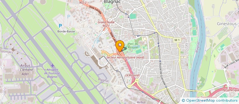 localisation de l'entreprise NOMBRE D OR  BLAGNAC