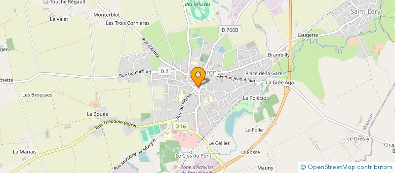 localisation de l'entreprise NOMBRE D'OR  MAURON