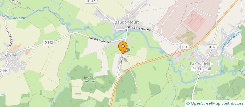 localisation de l'entreprise NOMEA EXPERTISE  BAUDONCOURT