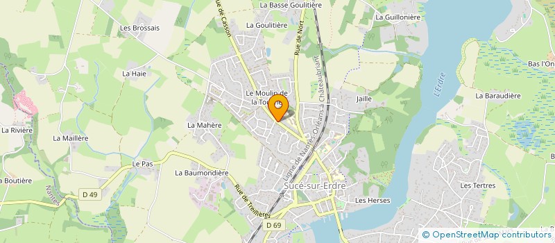 localisation de l'entreprise NOMECLE  SUCE-SUR-ERDRE