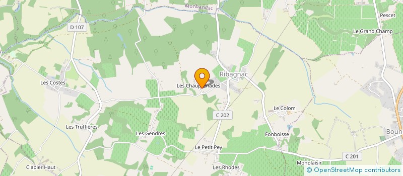 localisation de l'entreprise NOMENA  RIBAGNAC