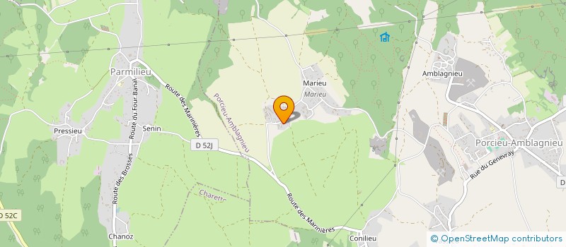 localisation de l'entreprise NOMIKAW  PORCIEU-AMBLAGNIEU