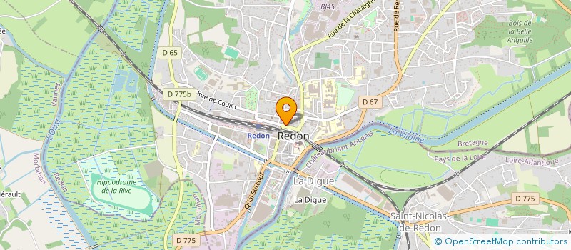 localisation de l'entreprise NOMINOE DISTRI à REDON