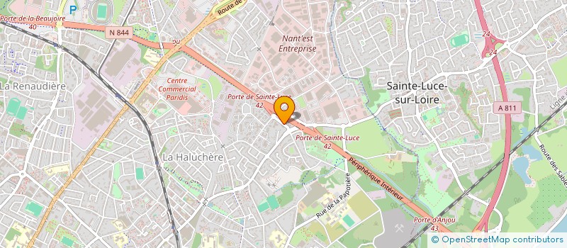 localisation de l'entreprise NOMIS  NANTES
