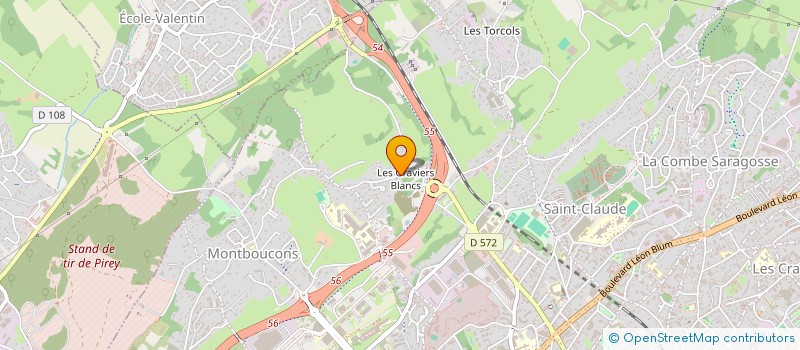 localisation de l'entreprise NOMIS à BESANCON