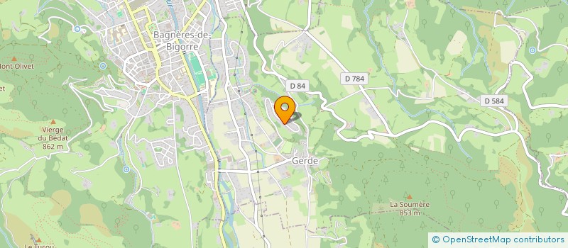 localisation de l'entreprise NOMISS 2  BAGNERES-DE-BIGORRE