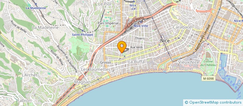 localisation de l'entreprise NOMMOS - ARCHITECTURE ET URBANISME à NICE