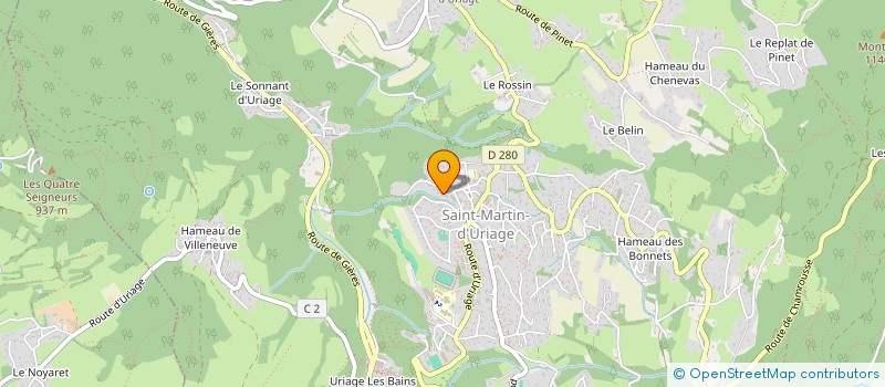 localisation de l'entreprise NOMU  SAINT-MARTIN-D'URIAGE