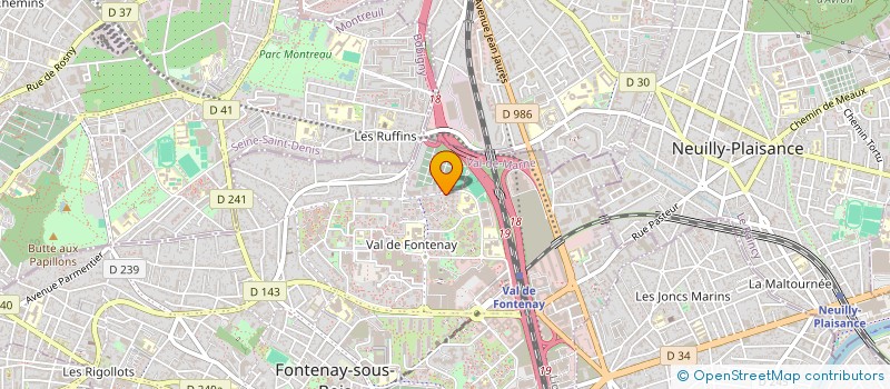 localisation de l'entreprise NON AUX TALENTS GACHES à FONTENAY-SOUS-BOIS