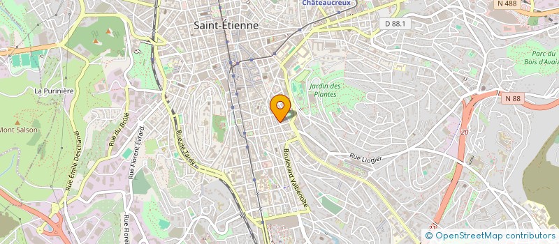 localisation de l'entreprise NON MERCI à SAINT-ETIENNE