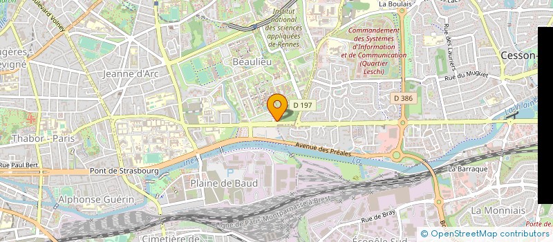 localisation de l'entreprise NON OXIDE GLASS SOCIETY à RENNES