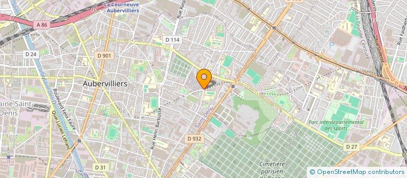 localisation de l'entreprise NON STOP à AUBERVILLIERS